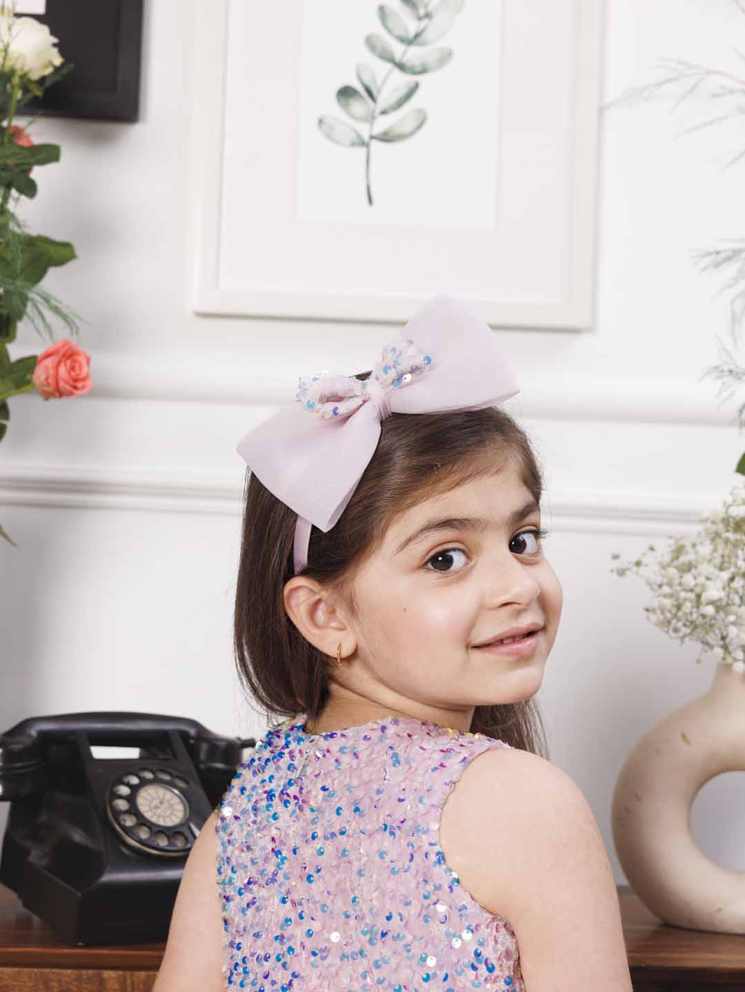 Stephanie pink sequin bodice with fluffy skirt