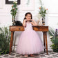 Pauline pink halter gown with big bow at the back