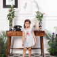 Cindrella A line satin silk dress with princess and carraige detailing