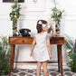 Cindrella A line satin silk dress with princess and carraige detailing