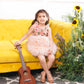 Monica 2.0 ruffled fluffy peach dress