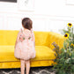 Monica 2.0 ruffled fluffy peach dress