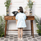 Mulan blue satin A line dress