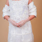 Pearl White Embellished Party Dress