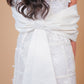 Pearl White Embellished Party Dress
