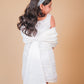 Pearl White Embellished Party Dress