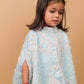 Anne Blue Pearl Embroidered Indo-Western 3-Piece Co-ord Set